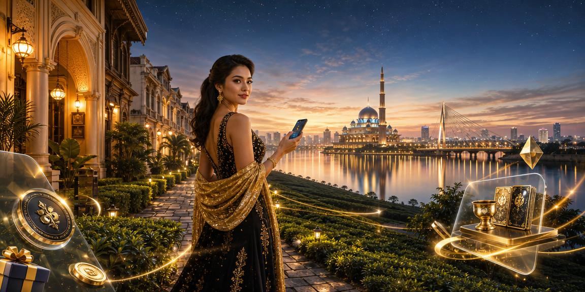 Suasana permainan Teen Patti bergaya Melayu di Putrajaya