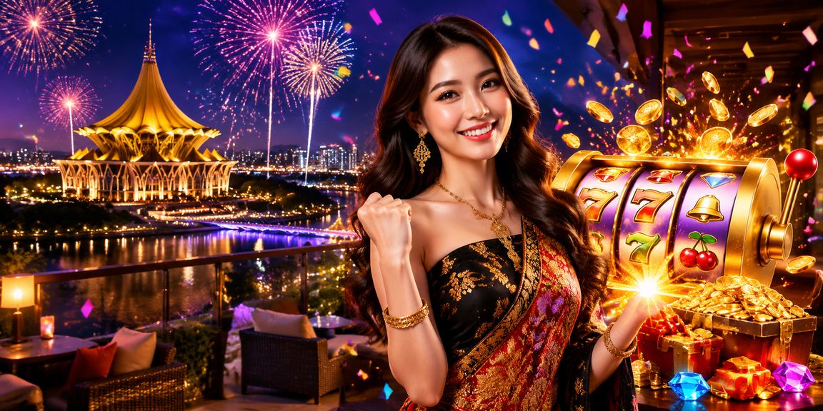Pemain Sarawak bermain slot jackpot dalam talian menggunakan telefon pintar